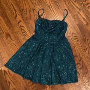 Windsor Sparkling Green Mini Dress